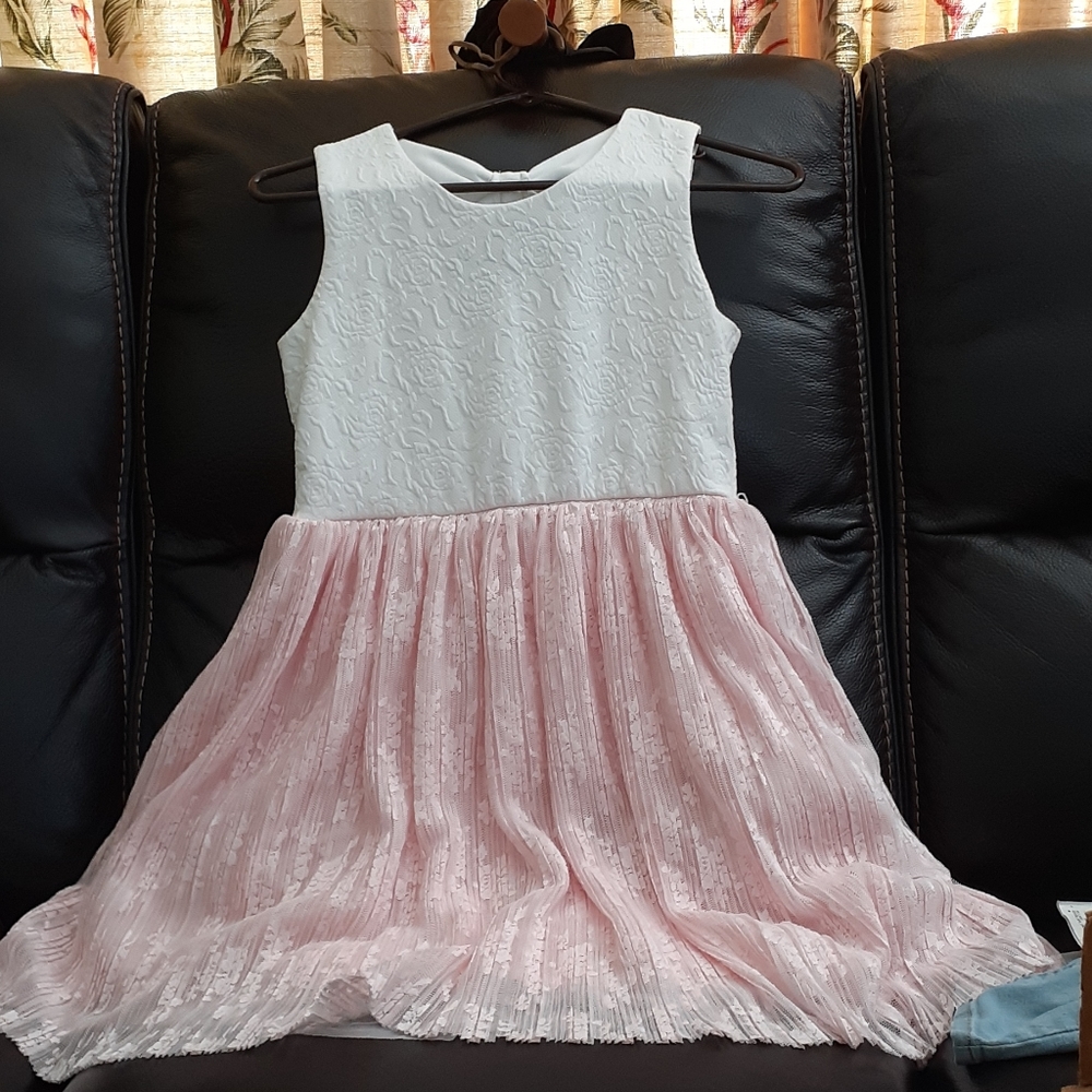 White and pink dress